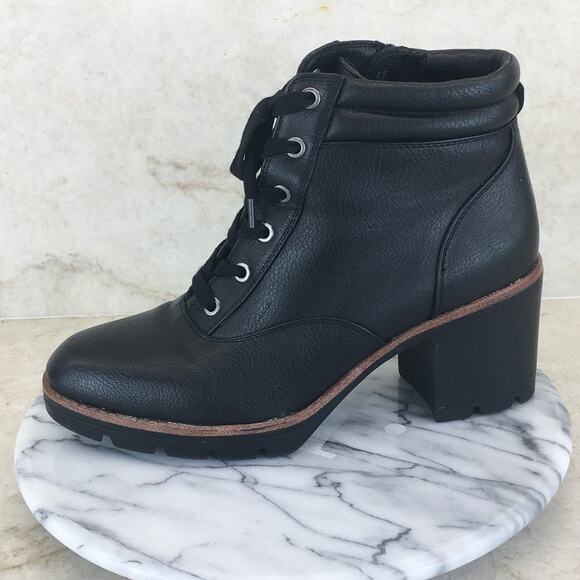 Naturalizer Black MADALINN3 Faux-Leather Booties Women's Size 9.5 - Picture 16 of 16